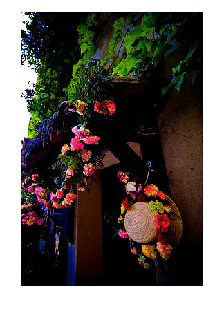 garland and straw